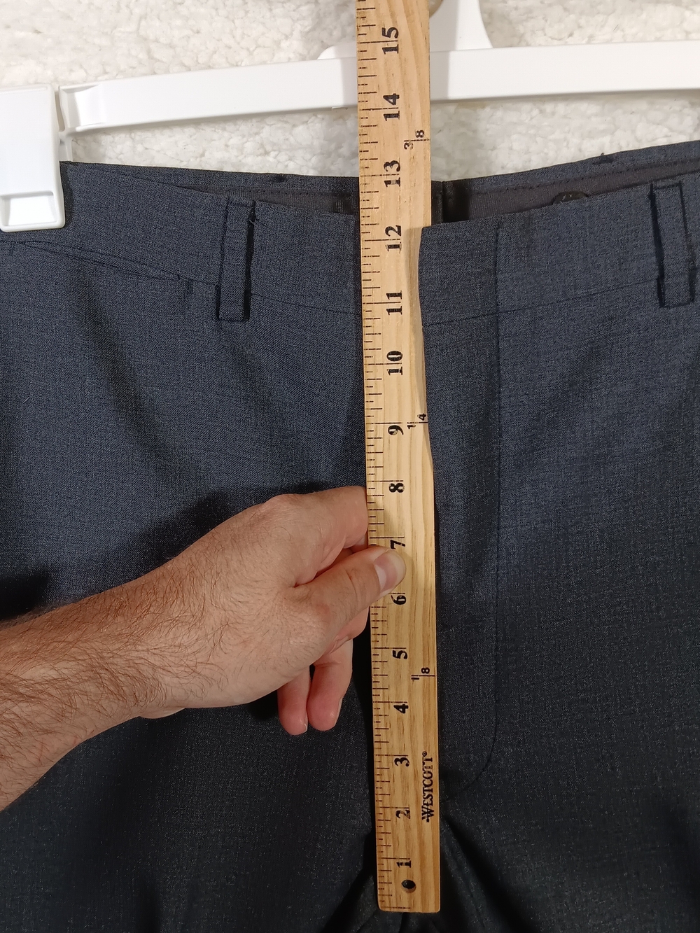 Vintage Polo Ralph Lauren Pants Mens 36x30 Gray 100% Wool Pleated Dress Talon - Picture 10 of 13